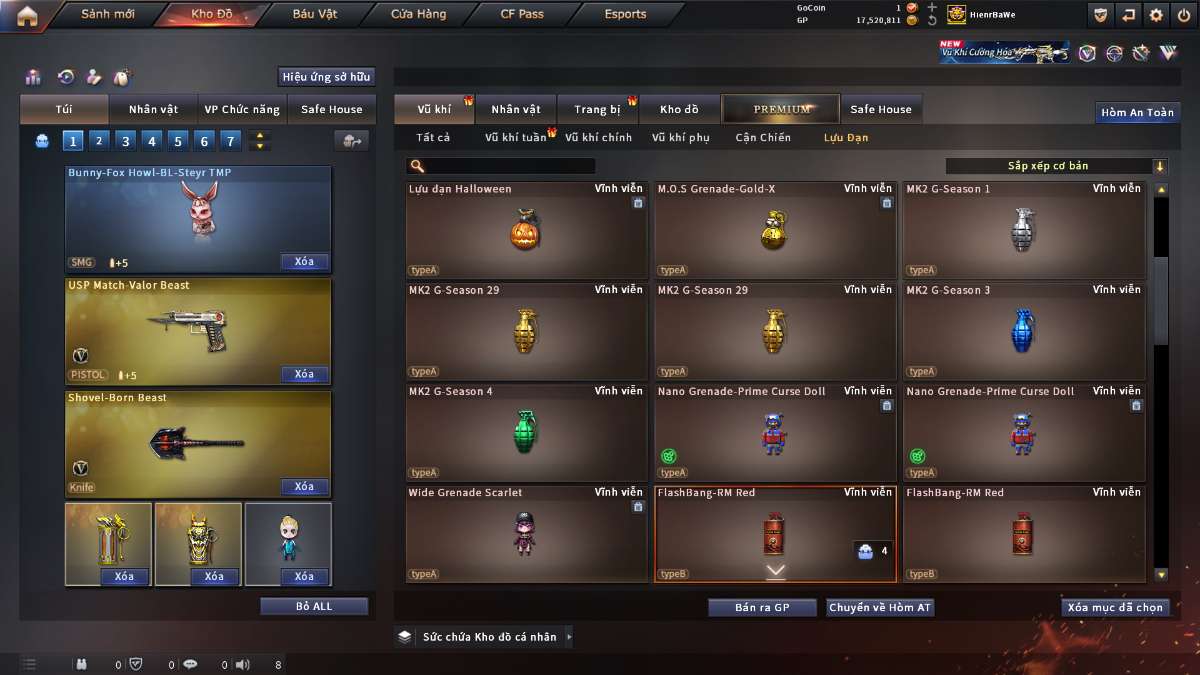 shop acc cf uy tin gia re